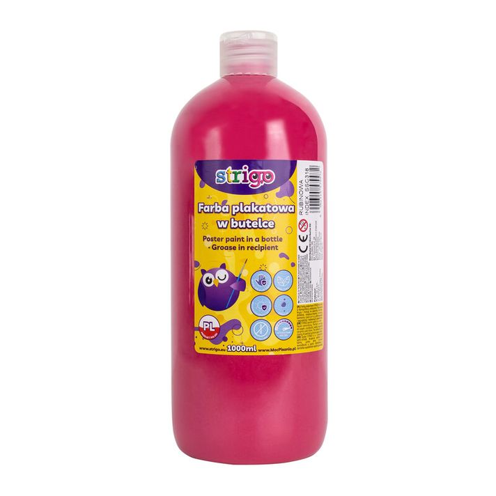 STRIGO - Vopsea tempera 1000ml ruby