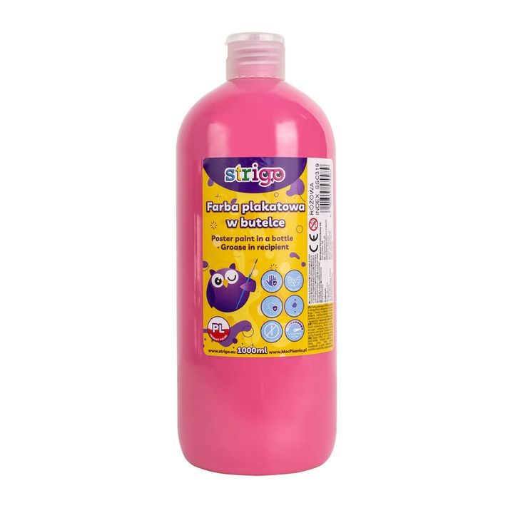 STRIGO - Vopsea tempera 1000ml roz