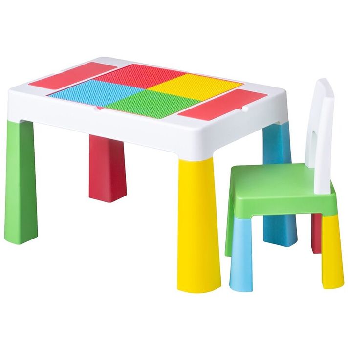 TEGA - Set masa și scaun pentru copii Multifun multicolor