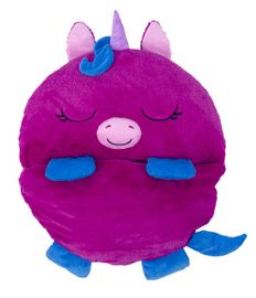 TM TOYS - Happy Nappers Sacoșă de dormit Purple Unicorn Fiona