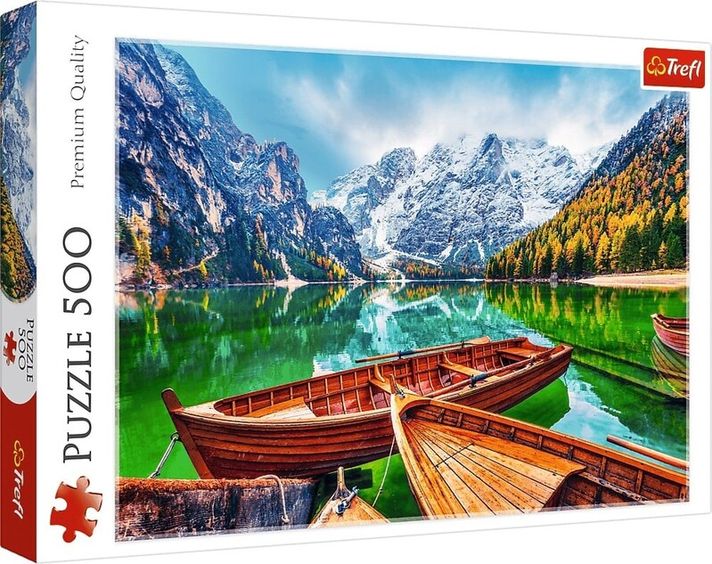 TREFL - Puzzle Lacul Braies, Italia 500 de piese