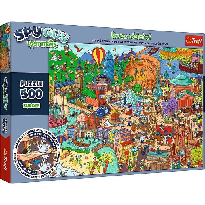 TREFL - Puzzle Colecția Spy Guy Lost: Europa 500 de piese