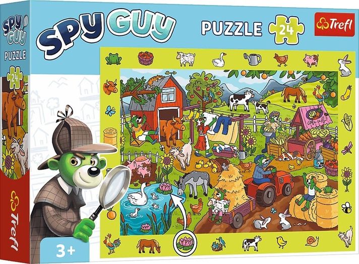 TREFL - Puzzle cu căutarea imaginilor 24 de piese - Ferma spionului