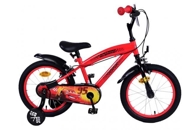 VOLARE - Bicicleta pentru copii Disney Cars - Băieți - 16 inci - Roșu