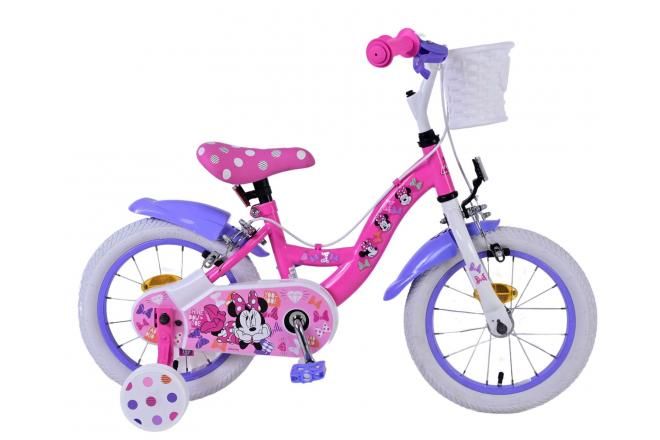 VOLARE - Bicicletă pentru copii Disney Minnie - fete - 14 inci - roz