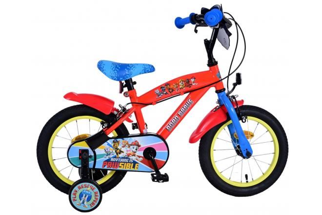 VOLARE - Bicicleta pentru copii Paw Patrol - băieți - 14 inci - albastru