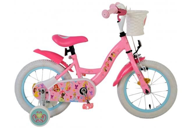 VOLARE - Bicicletă Disney Princess pentru copii - Fete - 14 inch - Roz