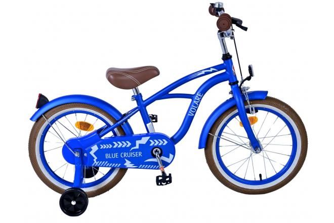 VOLARE - Bicicletă Cruiser Albastră pentru copii - Băieți - 16 inch - Albastru