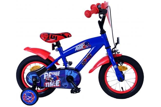 VOLARE - Bicicleta pentru copii Sonic Prime - Băieți - 12 inch - Albastru/Roșu