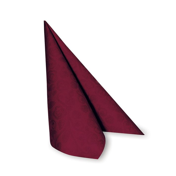 WIMEX - Șervețele Premium  40 x 40 cm decor R" burgundy 50 buc