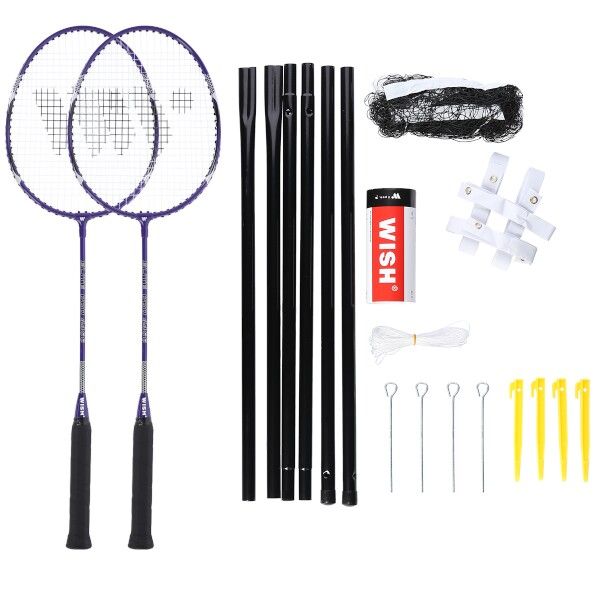 WISH - Set rachete de badminton Alumtec 4466, violet