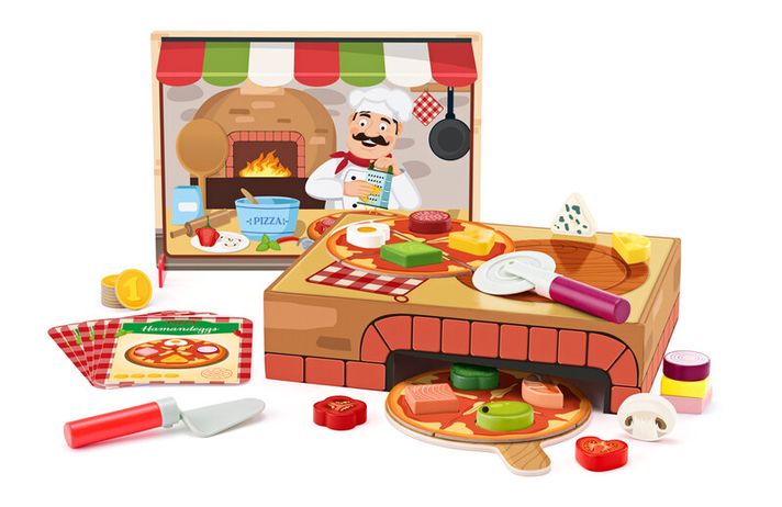 WOODY - Pizzeria Carlo, joc didactic cu inserarea formelor