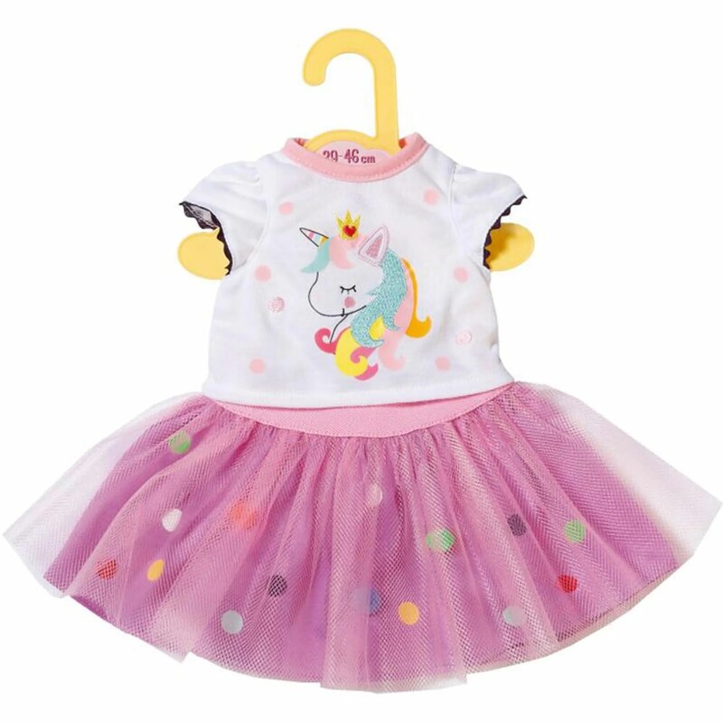 ZAPF CREATION - Tricou Dolly Moda cu fusta tutu, 43 cm